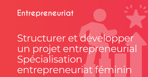 Structurer et développer un projet entrepreneurial - Spécialisation entrepreneuriat féminin 